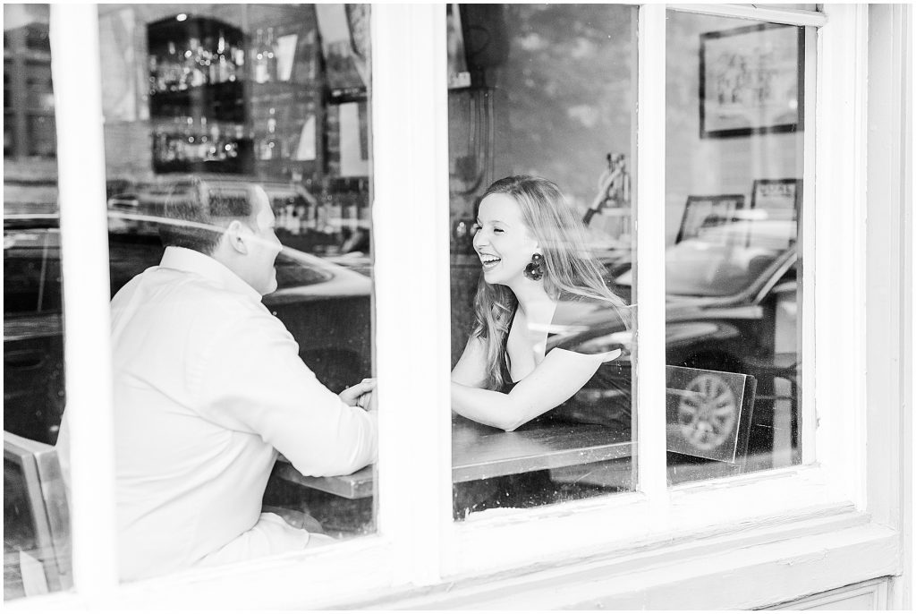 richmond restaurant first date engagement session 