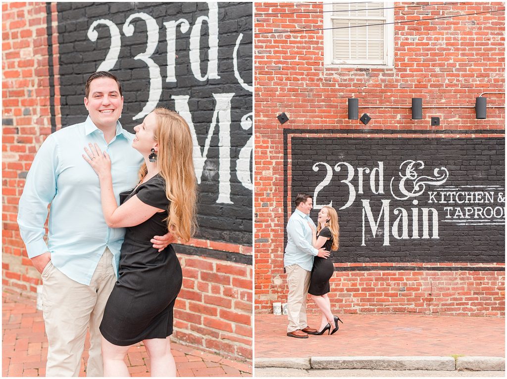 richmond restaurant engagement session 