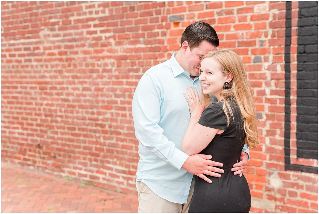 richmond red brick engagement session 