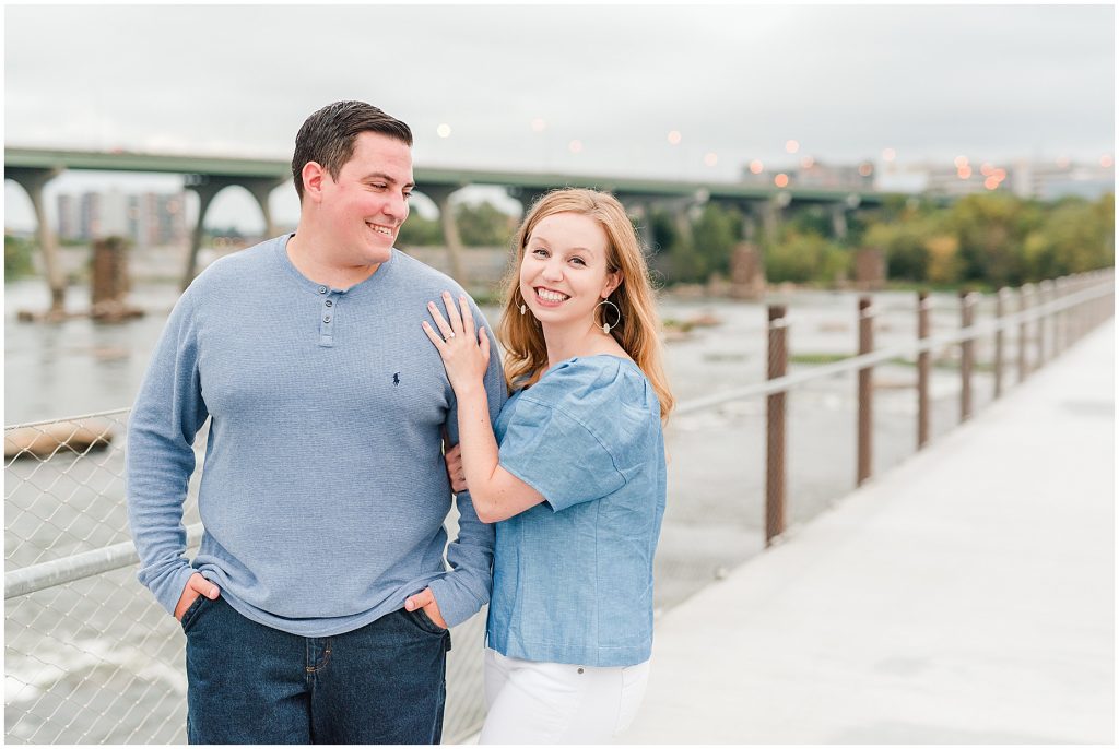 tpott walking bridge james river richmond virginia engagement session 