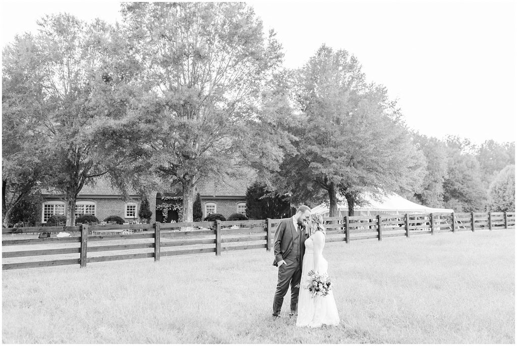 wisteria farms richmond virginia sunset portraits with bride and groom