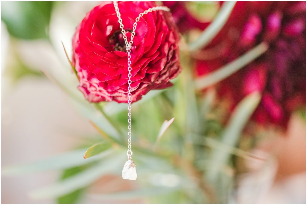 wedding details in wisteria farms richmond bridal suite