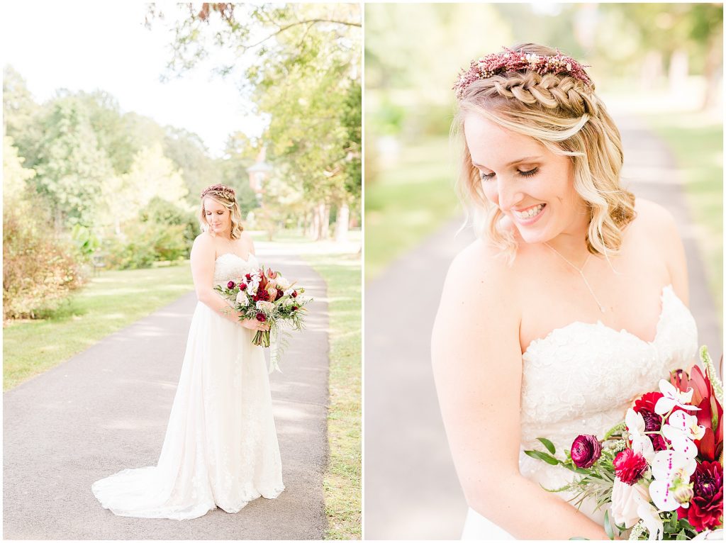 bride and groom at wisteria farms richmond virginia