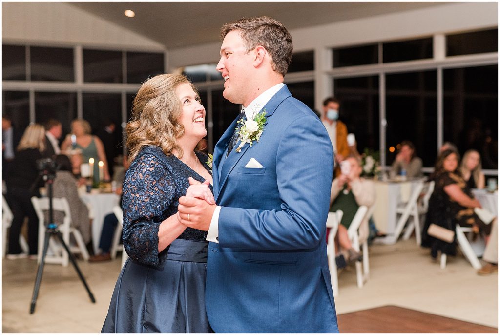 mother son dance at reception at Waverly Estate