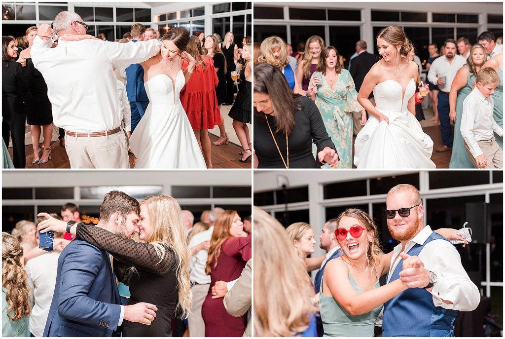 reception dancing with bride and guests at Wedding at Waverly Estate