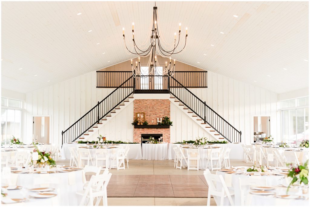 reception space at Waverly Estate in southern Virginia