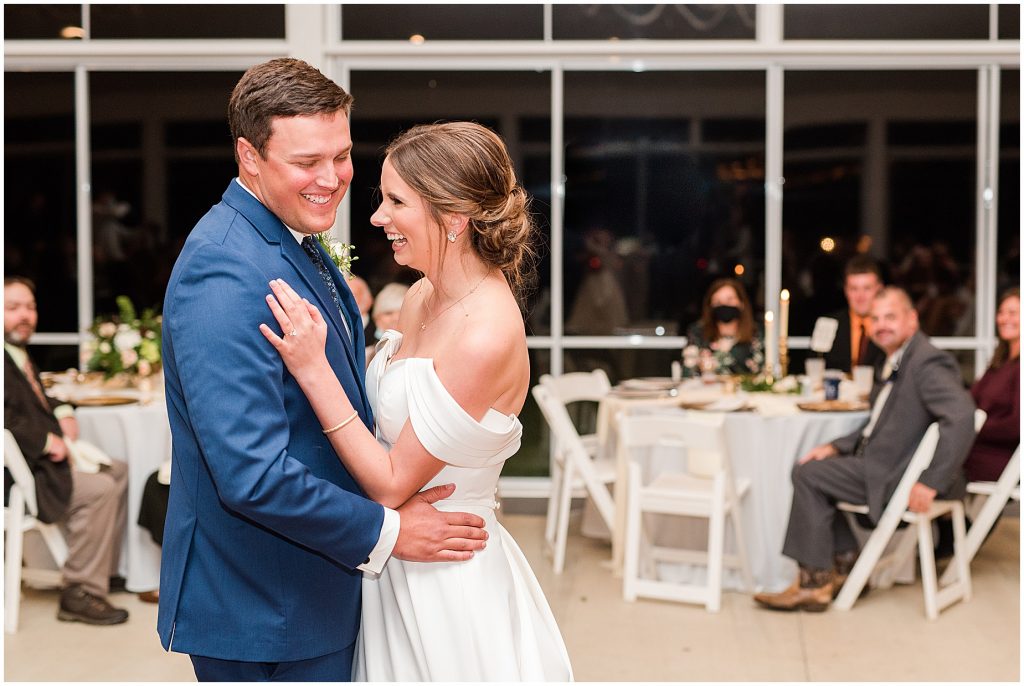 bride and groom first dance at Waverly Estate reception