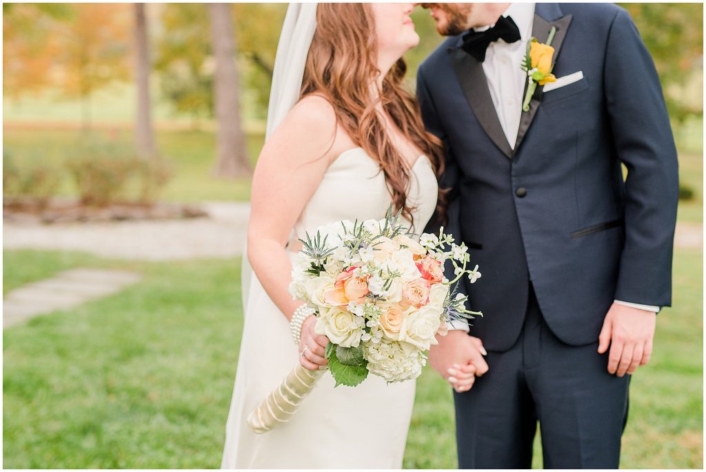 bride and groom portraits at whitehall estate in bluemont virginia