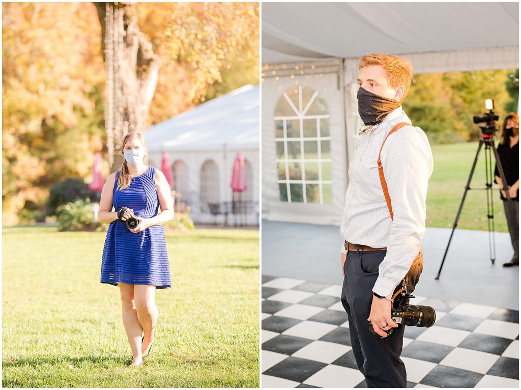 photographers getting ready for ceremony and reception at amber grove in Richmond, Varlottesville