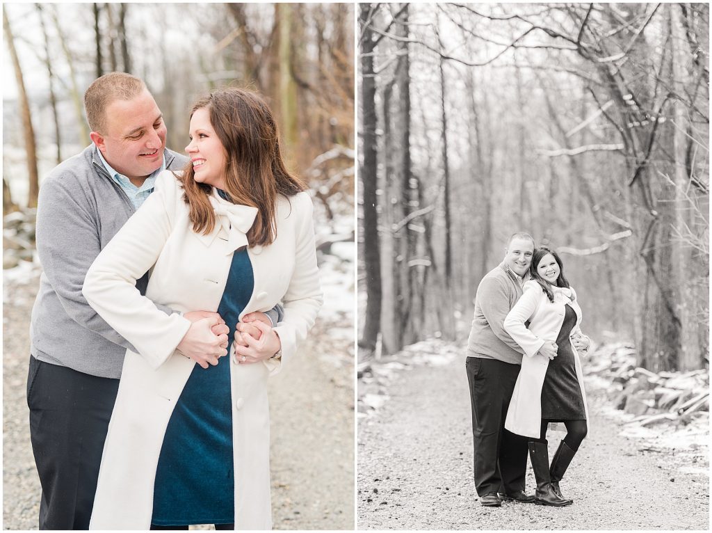 belle isle walking path in downtown richmond for an engagement session 