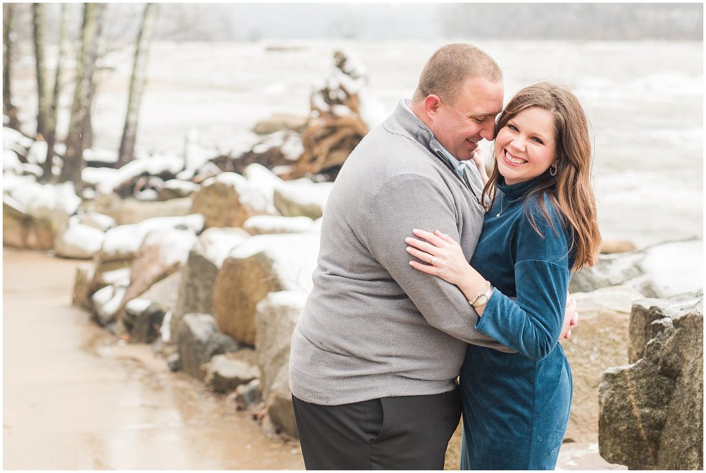 Belle Isle Snowy Winter Engagement Richmond Wedding Photographers