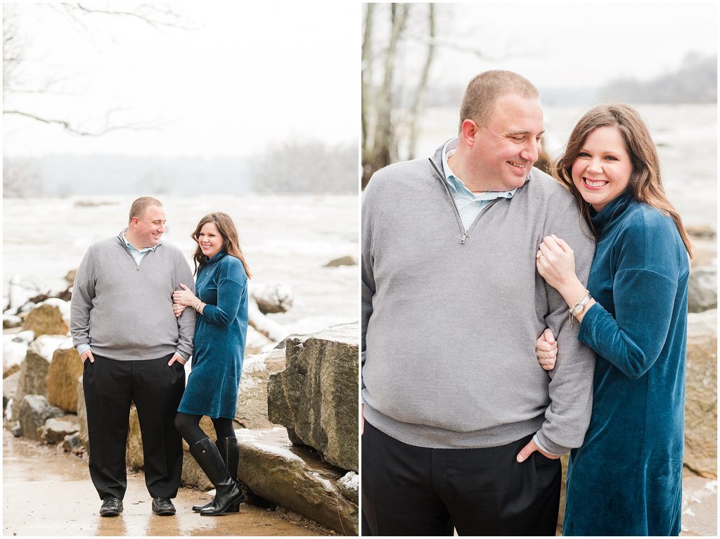 Belle Isle Snowy Winter Engagement Richmond Wedding Photographers