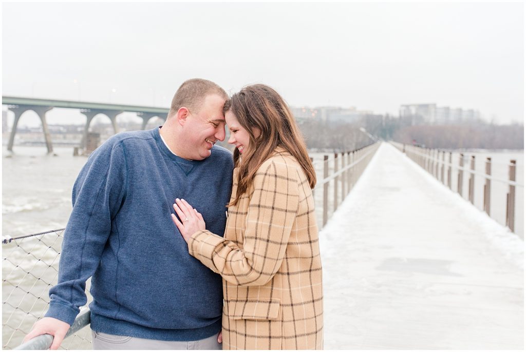 tpott bridge in downtown richmond engagement session 