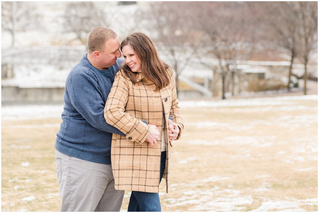 browns island downtown richmond engagement winter session 