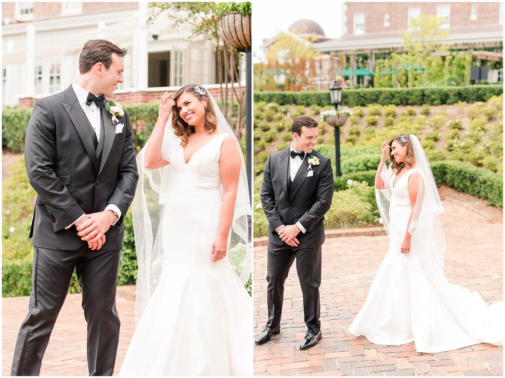 richmond wedding photographers take first look at the cavailer in virginia beach