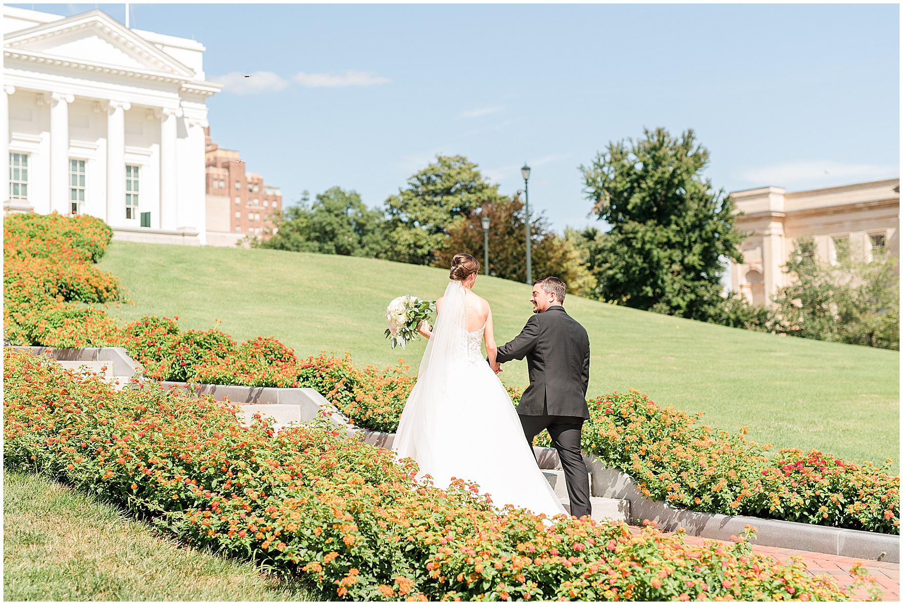 John Marshall Richmond Wedding capitol building portraits