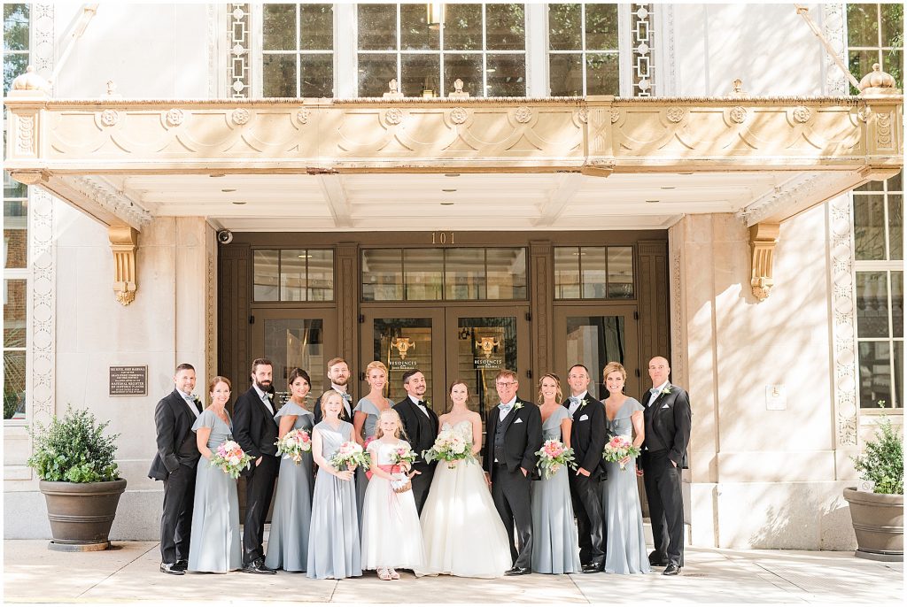 2019 wedding highlights virginia photographers john marshall building bridal party