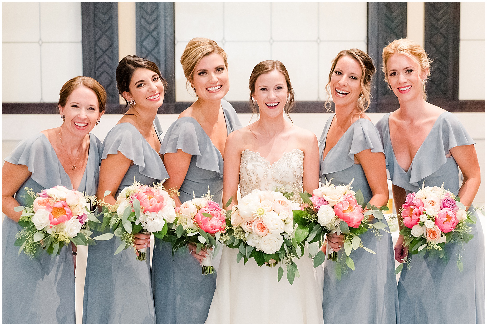 john marshall ballrooms wedding bridesmaids portraits