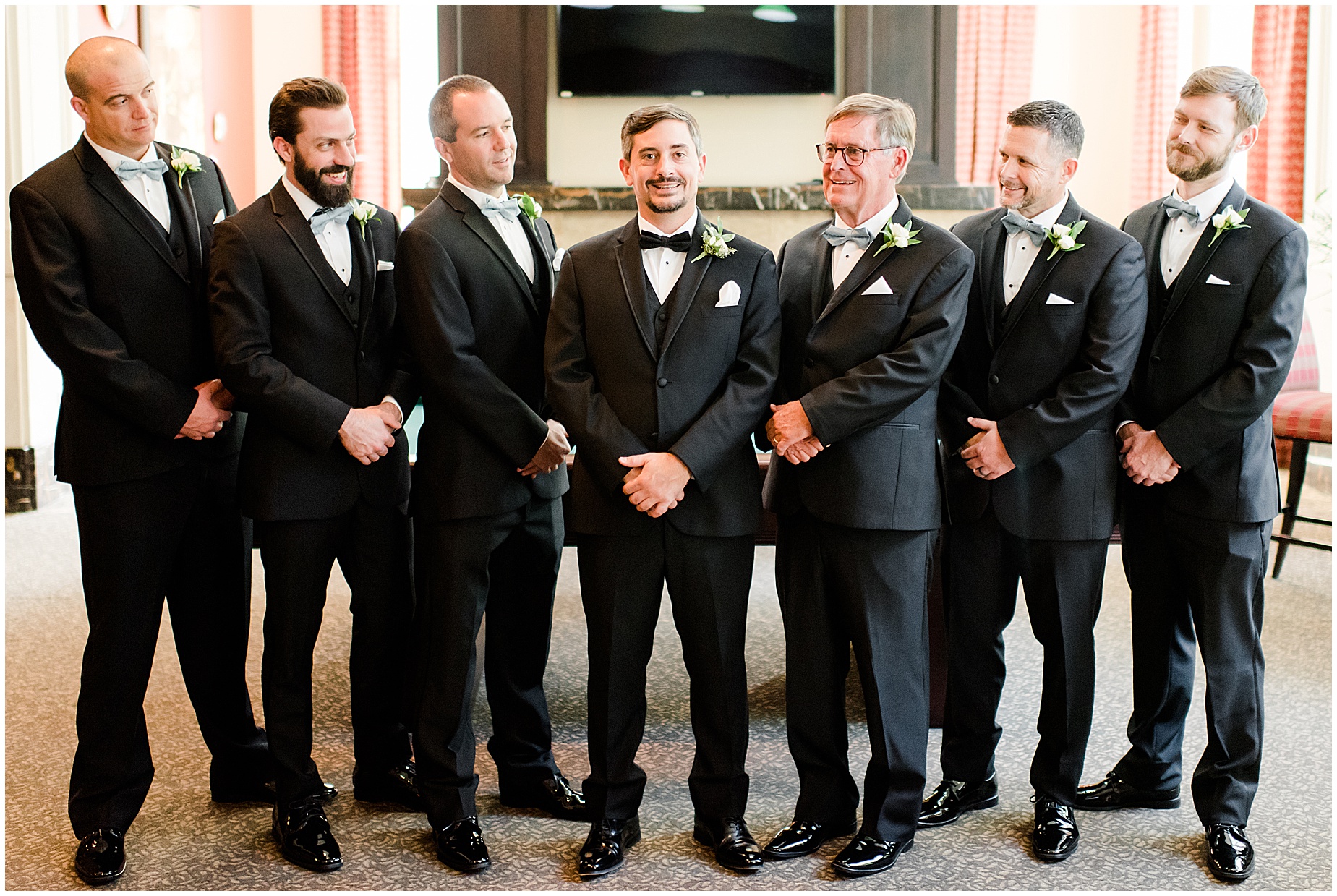 john marshall ballrooms wedding groomsmen portraits