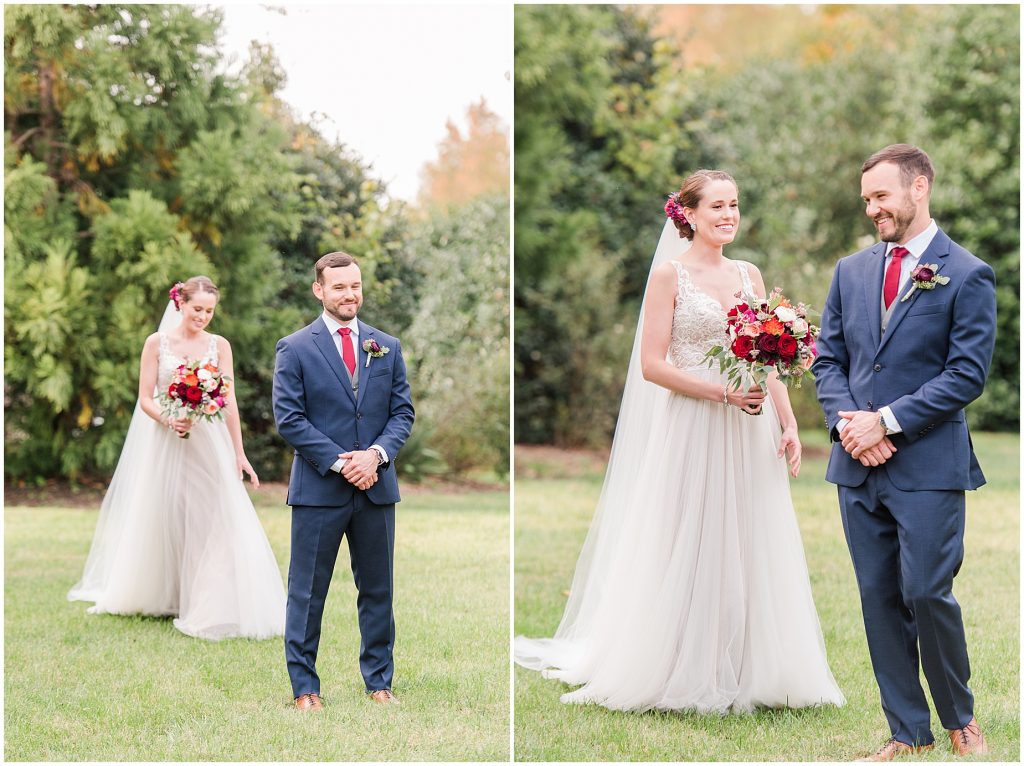 richmond wedding photographers take first look at amber grove virginia