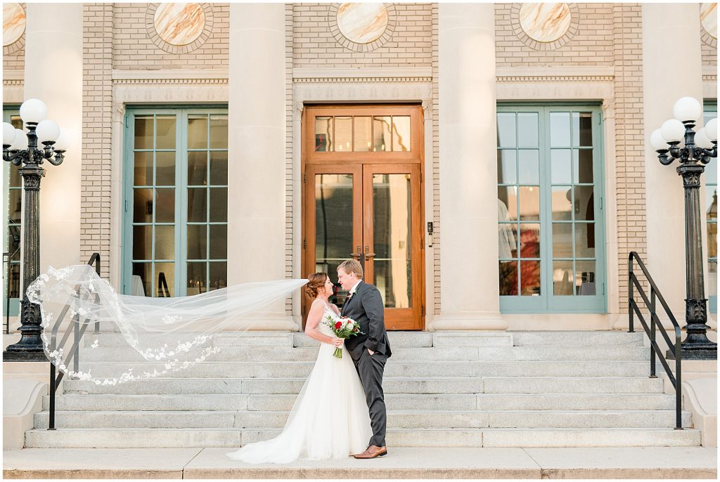 questions to ask richmond wedding photographers hampton bride and groom at the Historic Post Office 