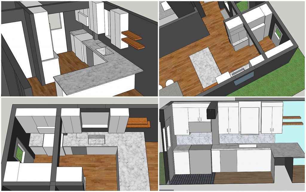 richmond house renovation model Kitchen Michael & Laura