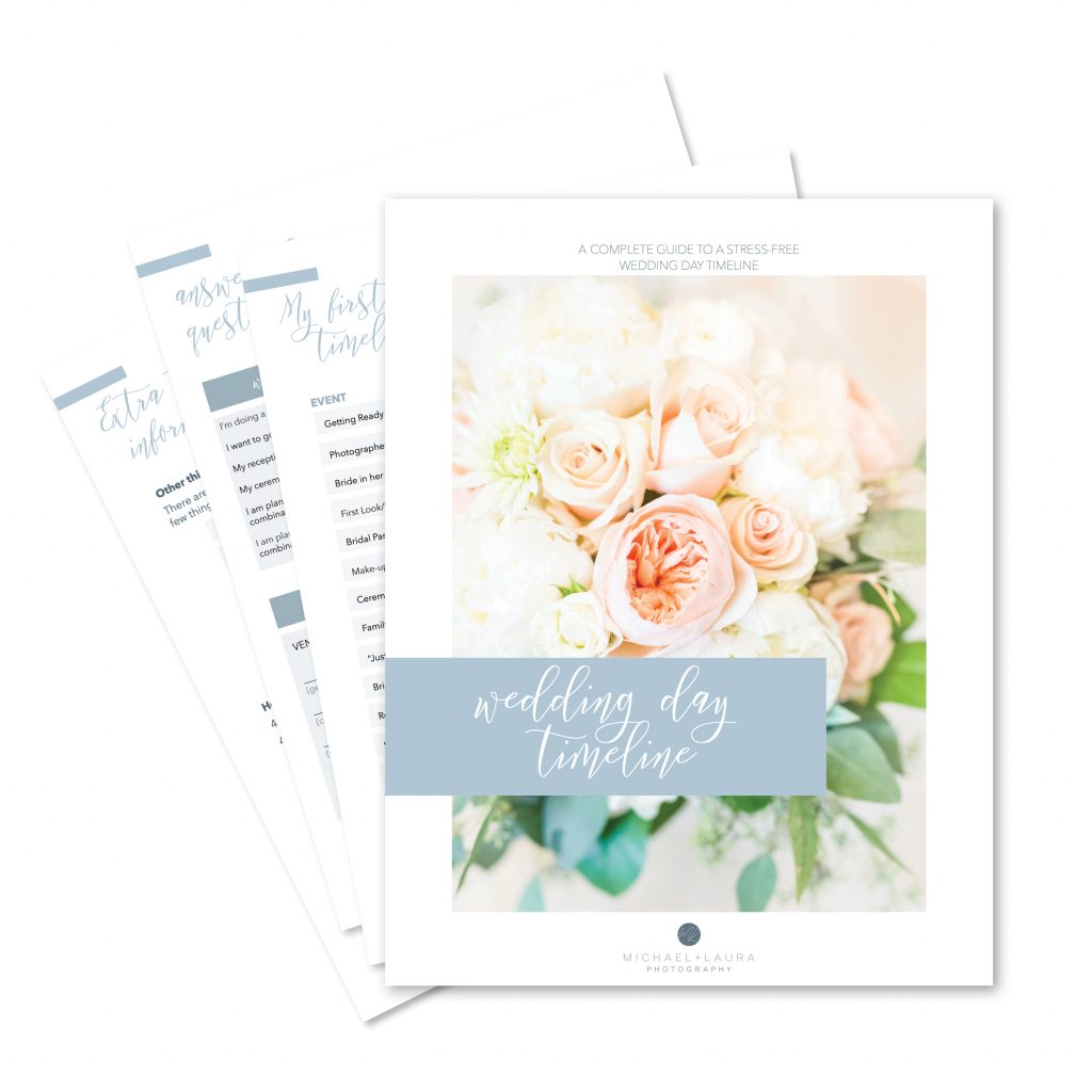 Wedding Day Timeline Freebie Workbook