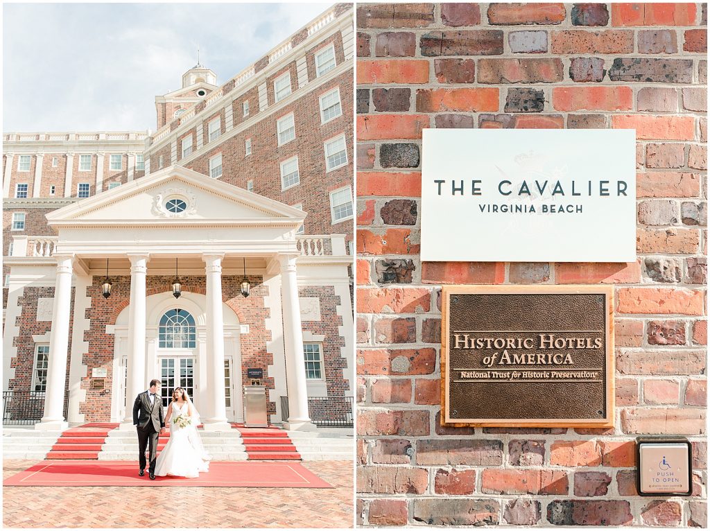 summer virginia beach wedding at the cavalier hotel venue