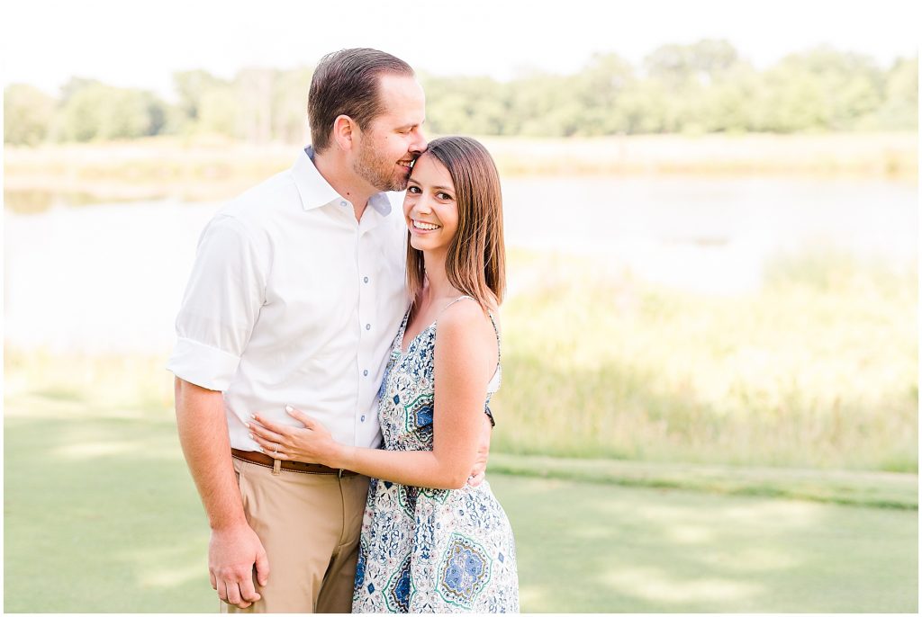 sunny Lansdowne golf resort engagement session couple