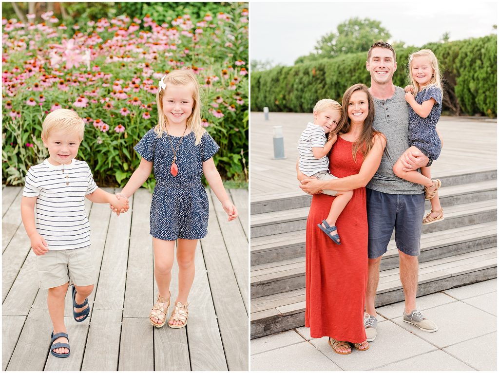 family mini session outfits with coordinating colors