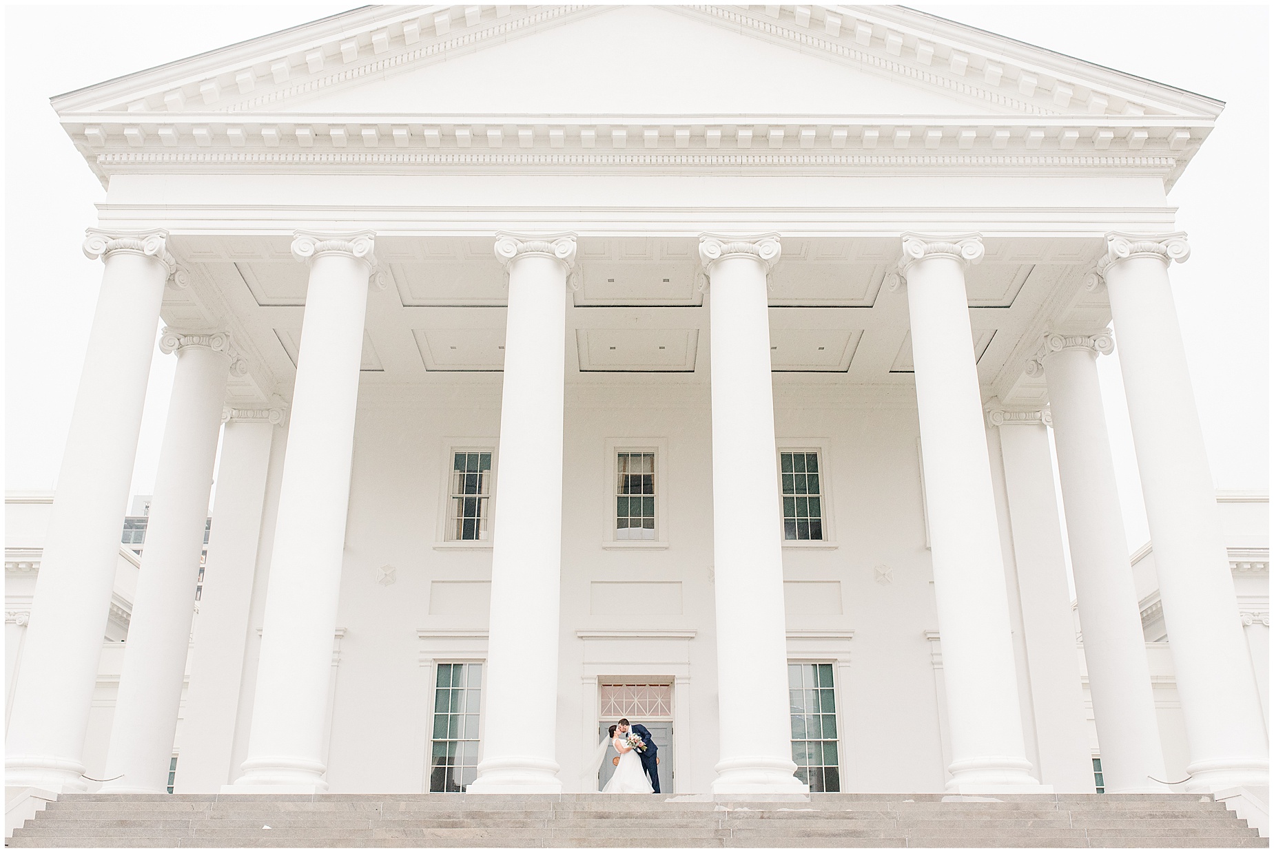 capitol building bride and groom portraits richmond virginia
