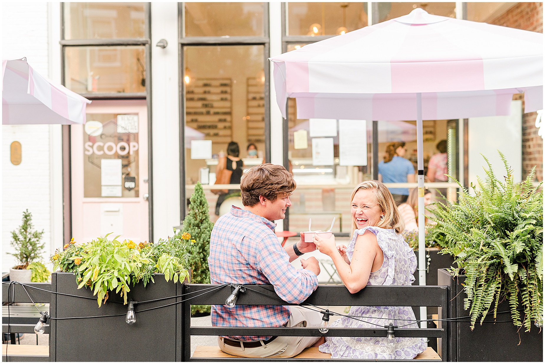 scoop rva ice cream engagement photo shoot